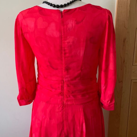 Red Hearts Long Dress, Size M - Picture 7 of 15